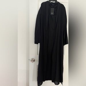 Brand new black 2 piece abaya set